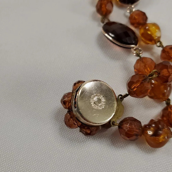 Vintage Western Germany 1950's Beaded Multistrand Necklace - Picture 7 of 9